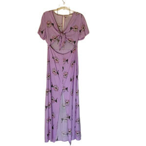 Lush Maxi dress with cut out - NWT